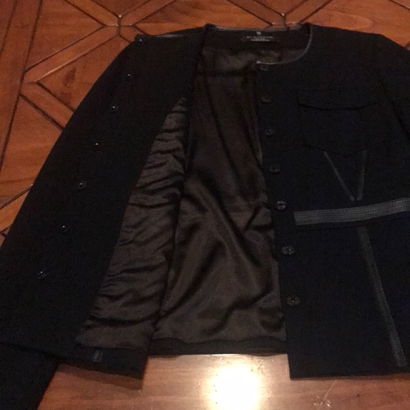 Elie Tahari Black Stitch Design Blazer- 2 - Picture 8 of 10